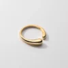 055c6237b10baabff518a10172aad941 Sterling Silver Minimalist Fluid Cuff Ring