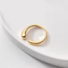 155c6c37331e65b9c05740d9f6322db1 Sterling Silver Minimalist Fluid Cuff Ring