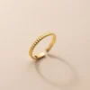 Sterling Silver Simple Textured Stack Ring