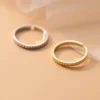 Sterling Silver Simple Textured Stack Ring