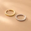 Sterling Silver Simple Textured Stack Ring