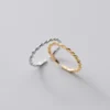 3c5ab52e9cef5bad444fa136a4428e4d Sterling Silver Simple Twist Rope Ring