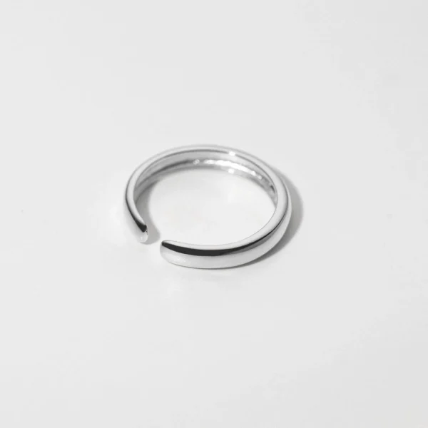 7ffad7b3f05546288a80d6274d27fec1 Sterling Silver Minimalist Flat Band Ring