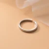 Sterling Silver Simple Textured Stack Ring