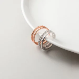 Sterling Silver Open Dual Band Ring
