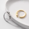 a5b943fb525204e3f55f17600715eac7 Sterling Silver Minimalist Fluid Cuff Ring