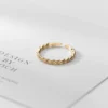 a7b0b4d4841da66bf45324e03fb53f9d Sterling Silver Simple Twist Rope Ring