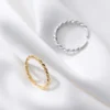 b3582ecbf89ebc1052bcab7cf6db11ce Sterling Silver Simple Twist Rope Ring