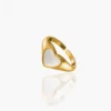 Sterling Silver BIG Love Charm Ring