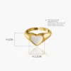 Sterling Silver BIG Love Charm Ring