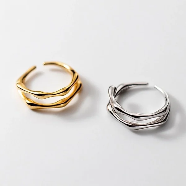 sg-11134201-824jb-mpwhiiy8c2kh15 Sterling Silver Ripple Pinkie Ring