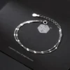 06fcb100047ab24c5abf21459529d529 Sterling Silver Double Layer Rolo Link Bracelet