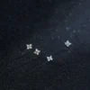 079326d48c5d629cbe15e116f6c04a61 Sterling Silver Wild Flower Diamond Stud Earrings