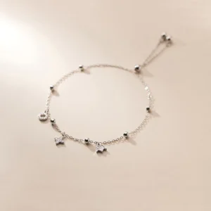 0dcfa6aaee97264aba32f1105c6c0471 Sterling Silver Royalty Dainty Charm Slider Bracelet