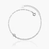 19028e7f4b64963f8fbea5b7197d11f8 Sterling Silver Solitaire Brilliance Bracelet