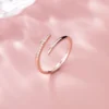 20ebd90ad27430137c162d5ca3650936 Sterling Silver Diamond Open Zirconia Adjustable Ring