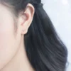 28dd4bbe6f05299edb5ae08f5c83f5b2 Sterling Silver Wild Flower Diamond Stud Earrings