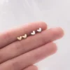 52325df65364574fc8d2251643cc7851 Sterling Silver Heart Shape Stud Earrings