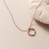 5c079c25db611de9e51f860007f7a187 Sterling Silver Classic Twisted Ring Necklace