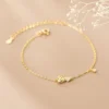 Sterling Silver Love Heart Rosé Charm Bracelet