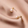7757a0df6548eaafd19befede5cd35c6 Sterling Silver Freshwater Pearl Drop Earrings