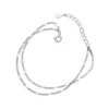 7dc29a79a2e260437f067647ddb33576 Sterling Silver Double Layer Rolo Link Bracelet