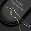 8ad441ca2427054df34d7112c12fa9cb Sterling Silver Double Layer Rolo Link Bracelet