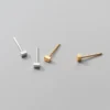 8c8e902d2e1534a44b54c8069d2a4ddf Sterling Silver Simple Cube Stud Earrings
