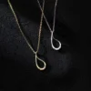 90dc7e14ae0facb8e421bfada9c4c1b0 Sterling Silver Cut-Out Teardrop Pendant Necklace