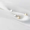 91b18dc1a2cc3960cb65539ef2c66089 Sterling Silver Heart Shape Stud Earrings