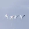 a688e87b760162900eaf2e57a3ce7549 Sterling Silver Star Shape Diamond Stud Earrings
