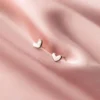 a99de9585678e6929480e1e02f3ba72c Sterling Silver Heart Shape Stud Earrings