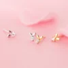 b17669e001277ad90e27881782a4e3b9 Sterling Silver Minimalist Bunny Stud Earrings