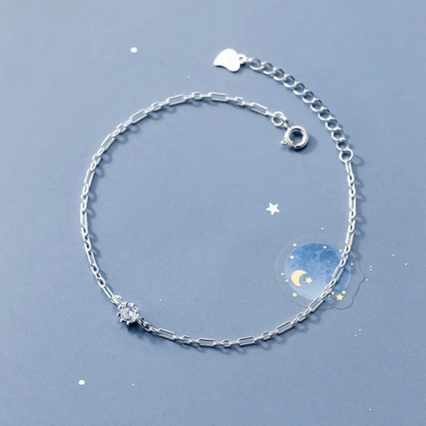b998688ab7a0b970db4c1d136efd4ef2 Sterling Silver Solitaire Brilliance Bracelet