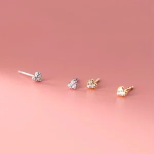 c3c0aeabd77b96a21a6f69d6fed2e28e Sterling Silver Dainty Heart Stud Earrings