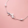 c492b4eb5f355c7b5f73560cb3fd5f58 Sterling Silver Flying Papillons Slide Bracelet