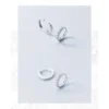 c5b7c7efec7239be10e3d2cdc6cd4dcc Sterling Silver Cubic Zirconia Sleeper Hoop Earrings
