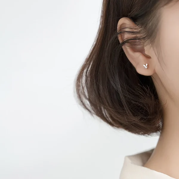 cd1c441d9c77fabc33f1062b3aef174c Sterling Silver Minimalist Bunny Stud Earrings