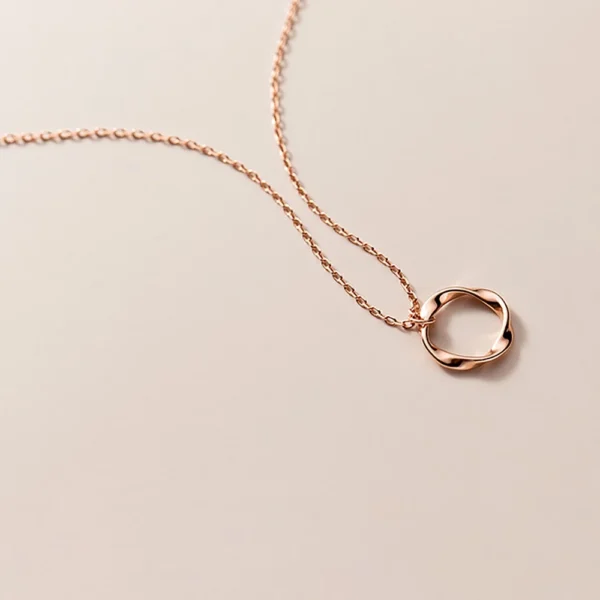 f3fc575c84a20a898866a7cf1a787558 Sterling Silver Classic Twisted Ring Necklace