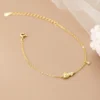 Sterling Silver Love Heart Rosé Charm Bracelet