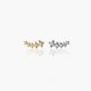 Sterling Silver Sparkle Diamond Stud Earrings