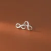 sg-11134201-7qvfa-lhok4nf5dsl01c Sterling Silver Infinite Harmony Stud Earrings